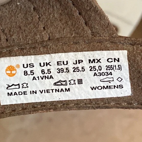 Timberland Adley Shore Cross Band Leather Sandals in Bronze 8.5 - Picture 10 of 10